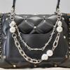 Vintage Fashion Pearl Chain Bag Chain Makeover Chain Decorative Bag Strap Punk Chain Accessories Pant Chain
