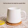 Shangqi Pure White Bone China Coffee Mug Set