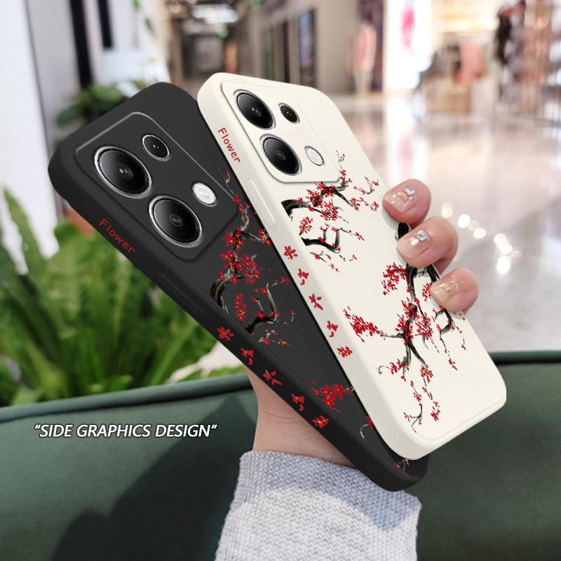 Cold Plum Snow Phone Case For Xiaomi Redmi Note 15 Pro Plus 4G 5G Silicone Cover