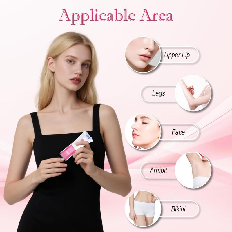 Glabrouse Skin Epilator, 2025 New Glabrouse Skin Hair Remover for Women Cordless Facial Hair Removal for Women Facial, Arms, Legs and Bikini (Pink)