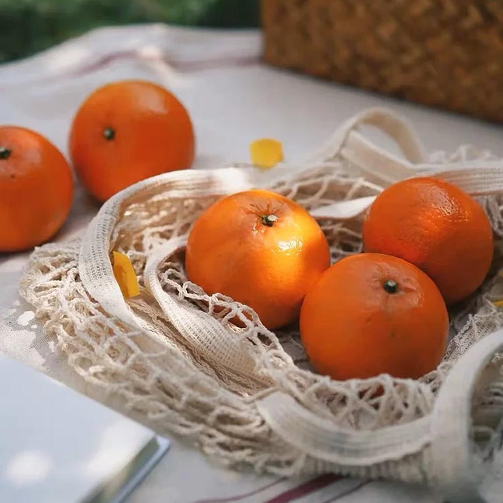 1 Stück tragbare wiederverwendbare Einkaufstasche Netz-Netzbeutel faltbar faltbare Einkaufstasche Obst- und Gemüsetasche