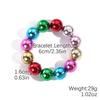 European and American Snowflake Crystal Beaded Christmas Bracelet Set for Women