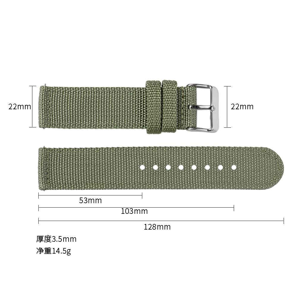 Genuine Watch Band Premium Two Sided Sailcloth Nylon Strap Quick Release for Casio Bracelet 18mm 20mm 22mm 24mm Sport Wristbelt