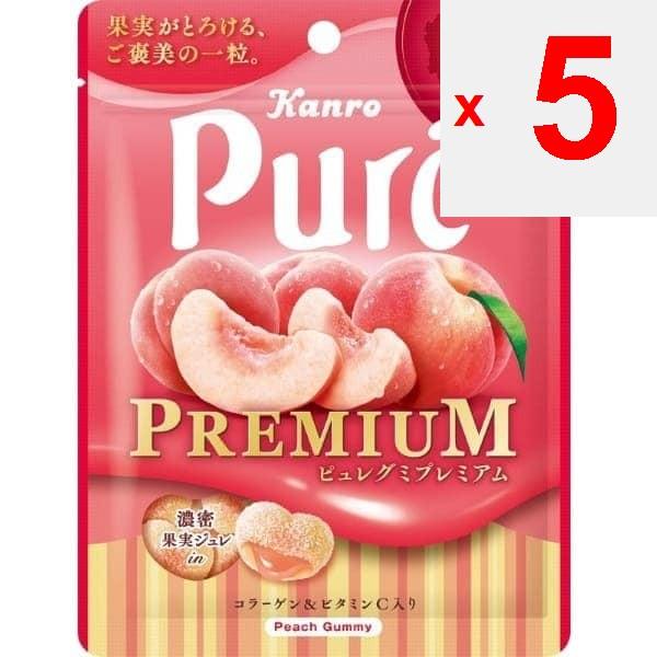 KANRO Purée Gummi Premium Pêche Blanche Yamanashi 54gCaractéristiques: Un fruit gratifiant qui Caractéristiques: Un fruit gratifiant qui m