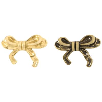 Classical Brasses Bowknot Cabinet Knob Dresser Handles Retros Bows Knob Pull Handle for Drawer and Cabinet Decorative Pulls