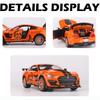1:Ford Mustang Shelby GT500 im Maßstab 32: Legierungs-Druckguss-Modellauto zum Zurückziehen mit Sound und Licht, Mini-Simulationsfahrzeuge, Spielzeug für Kinder und Freunde