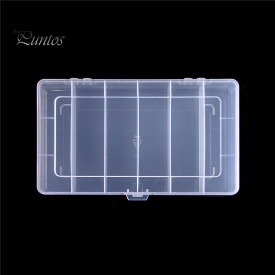 Storage Box Dust Proof Large Capacity 6 Grids Jewelry Display Storage Organizer for Travel