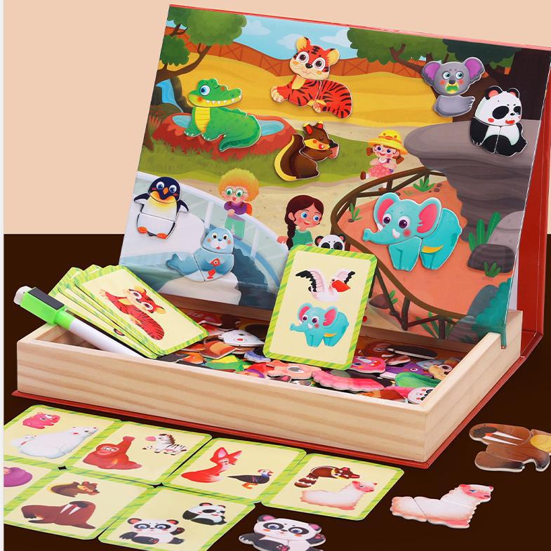 Magnetisches Verkleidungs-Puzzle-Brett für Kinder - Lernspielzeug