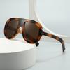 Vintage Aviator Sunglasses UV400 Oversized Retro Wide Frame Double Bridge Unisex Classic Driving Eye Protection Summer Fashion