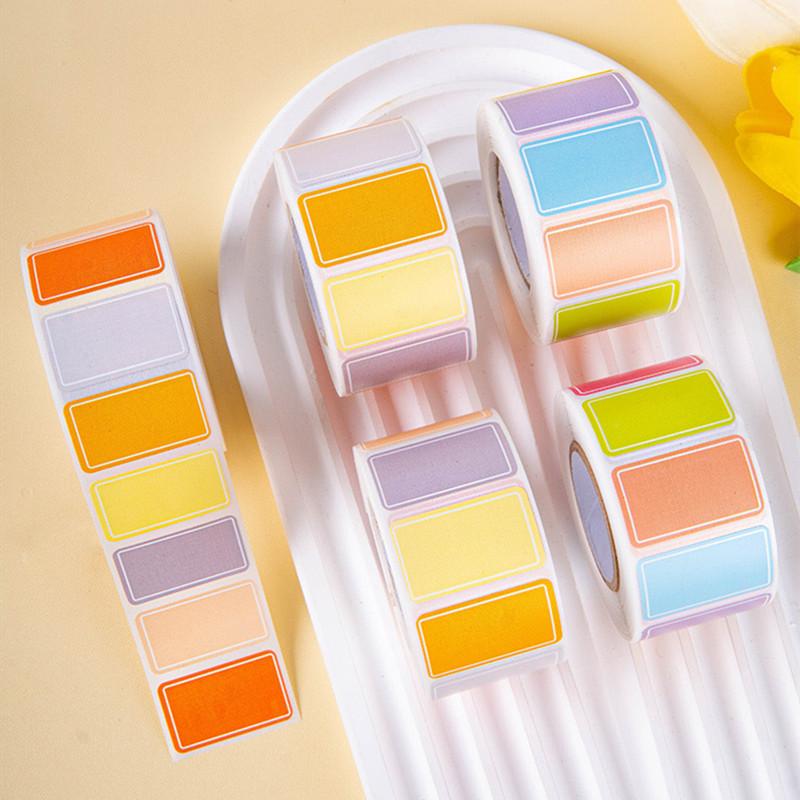 500 Colored Waterproof Labels Stickers Color-Coding Removable Labels Solid Colors Tags for File Classification Inventory Address