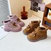 Neuer Eingang Herbst Winter Vintage Kinderschuhe Süße Lässige Stiefel für Mädchen Weichsohlige Lässige Kinderschuhe