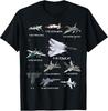 Funny American Fighter Jets Aviation Enthusiasts T-Shirt