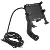 Chargeable Electromobile Phone Holder Handlebar Clamp Ring Bracket for Motorbike Cycling