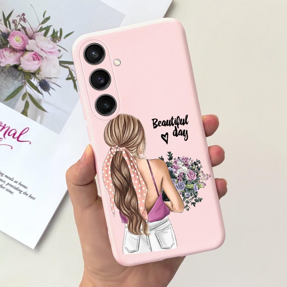 For Funda Samsung Galaxy A35 5G Case Women Fashion Girly Flower Butterfly Bumper For Samsung A35 SM-A356B Coque Silicone Soft