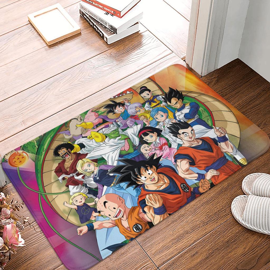 Goku Anime Dragon Ball Doormat Mat Anti-Slip  Kitchen Bathroom Toilet Rug Carpet 40*60cm