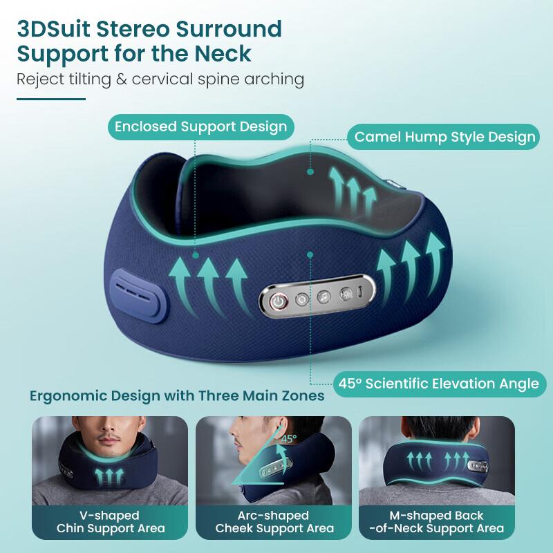 Philips Neck Massager PPM5111N 3D Human-like Heat Massage Precise Pressure for Extreme Relief