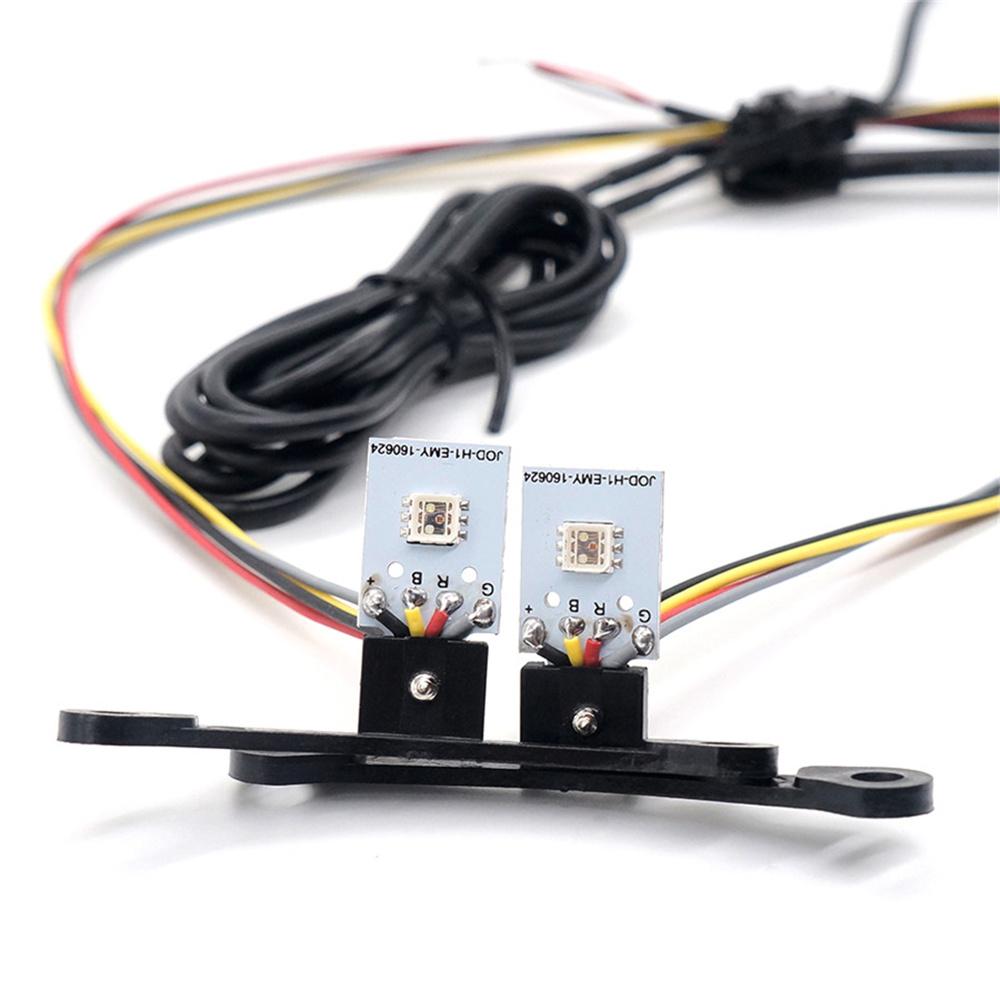 Pair RGB LED Devil Eyes Demon Eye Car Headlight Projector Bluetooth Control