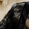 Spicy Girl Lace Deep V-Neck Mesh Nightgown with Shawl - Sexy Spring/Summer Pajamas