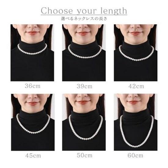 VOTRE COUTURE Pearl Necklace High-Quality Domestic Grand Premium Ceremonies 8mm White Gray Black Brand 10-Year Warranty