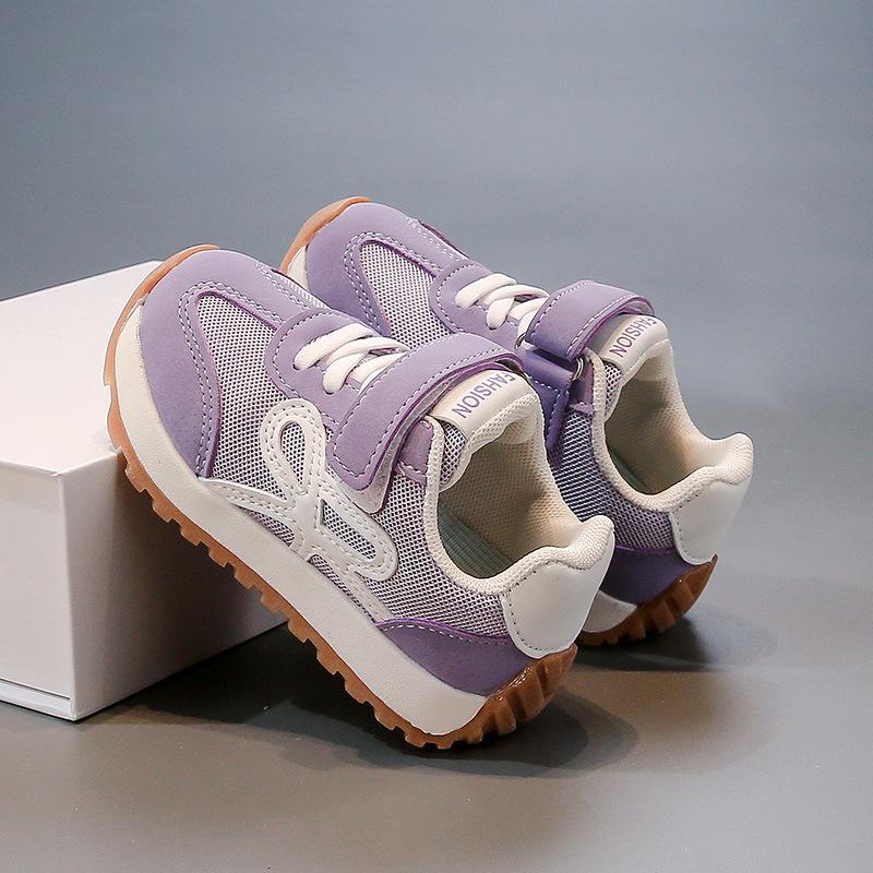 Children's soft-soled casual shoes lace-up Forrest Gump shoes round head non-slip boys' running shoes medium and large children's fashion trendy f