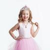 Princess Cosplay and Perfect for Princess Costume and Perfect Birthday Pink [koundeneko] 9-Piece Set Crown, Gloves, Wand, Ring, Necklace, Bracelet,
