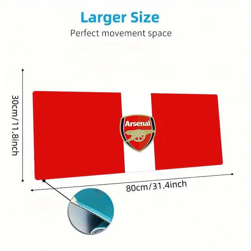 Arsenal F Large Size Mouse Pad Large Gaming Table Cushion Non-slip Laptop Tablet Big Mousepad XXL Mat Mini PC Playmat With Lock edge