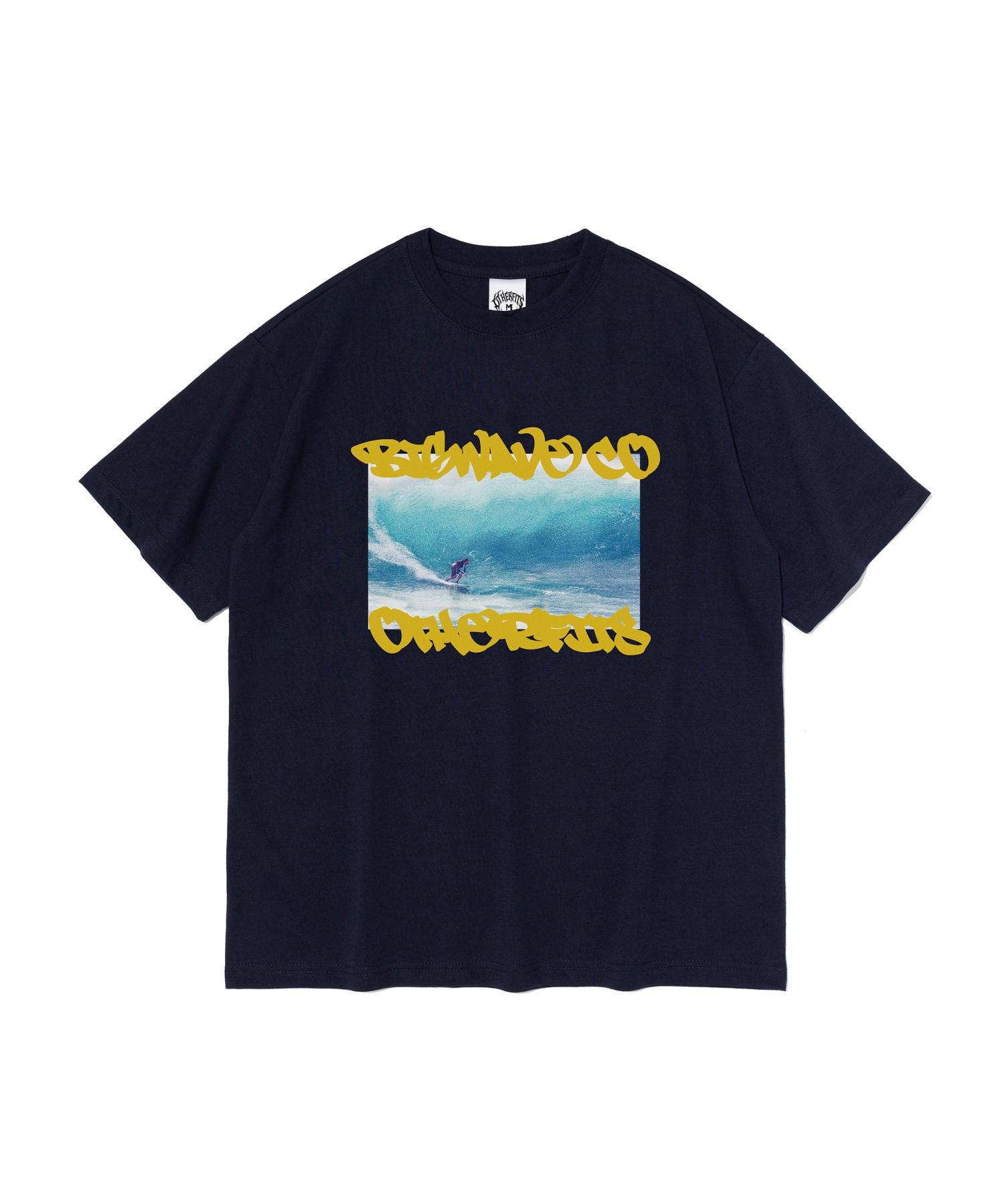 Ader Fits Футболка с коротким рукавом Break A Wave (военно-морской флот) S