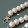 New Fashion Woman Handbag Accessory Parts White Pearl Acrylic Resin Chain Luxury Solid Strap Women Shoulder Clutch Handle Chains