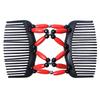 Fashion Women Stretchy Magic Comb Elasticity Hairpin Beads Double Comb Hair Device