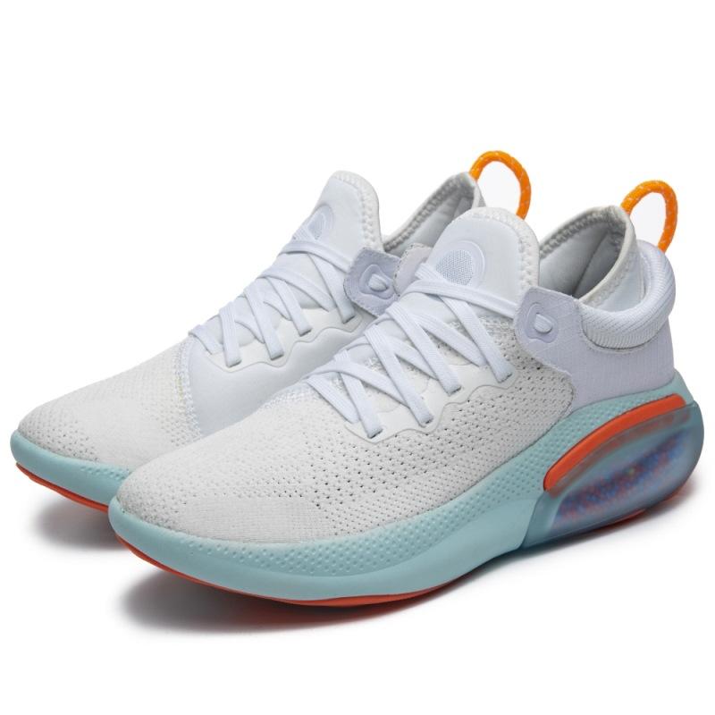 

Новые модные кроссовки легкие кроссовки летающие плетеные частицы воздушная подушка кроссовки повседневные плюс размер 36-46 42 белый