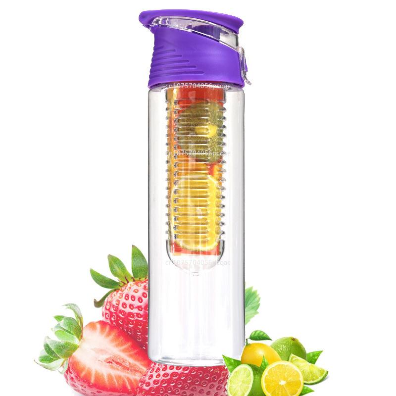 700ml/800ml Taşınabilir Meyve Demleme Su Şişesi Çocuklar Açık Hava Sporları Limon Suyu Şişesi Mutfak Masası Kamp Seyahat için Kapaklı