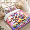 Custom Name Bedding Set 3 PiecesBrawl Stars Print Duvet Cover + 2 Pillowcases Soft Bed Decor