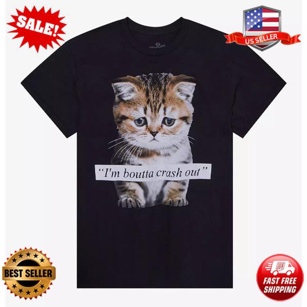I'm Boutta Crash Out Cat T-Shirt