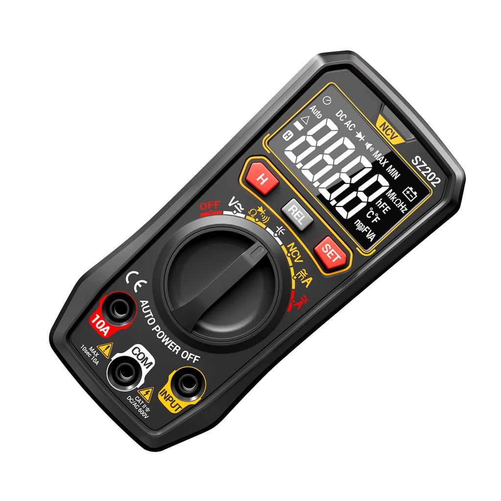 Digital Multimeter, Auto-Ranging 4000 Counts, Portable Ohm Volt Amp Tester Measures NCV, Voltage, Current, Diode, Capacitance