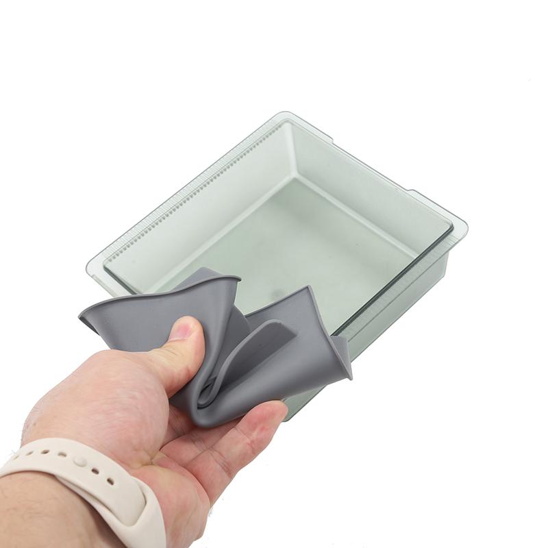 For Tesla Model 3 Y 2023 Accessories Center Console Storage Box Central Control Translucent Organiser Case with Silicone Pad