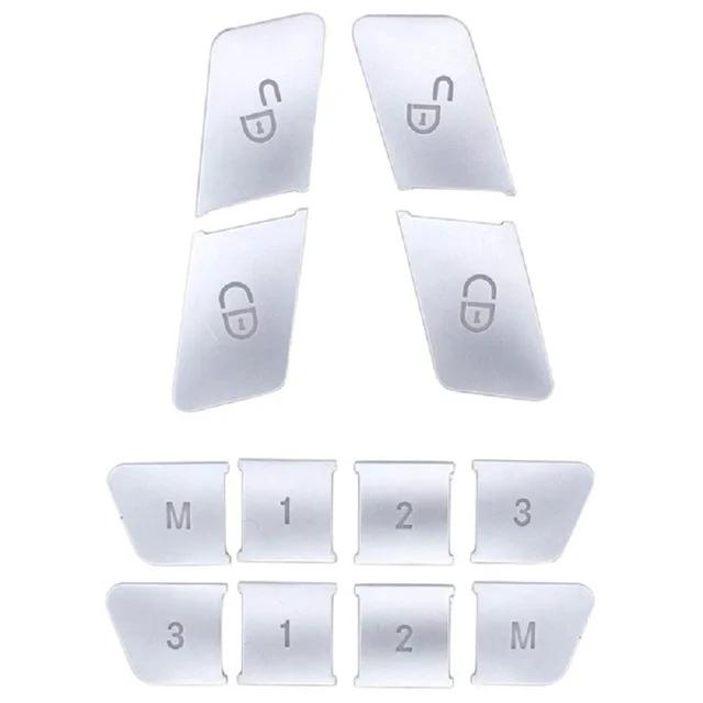 2025 Hot Racing Grills Car Interior Door Seat Memory Lock Buttons Trim Covers Stickers Fit For Mercedes Benz C E Class W204 W212