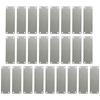 25 Pack Stainless Steel Engraving Blank Tags Rectangle Stamping Blanks with 4 Holes 1Inchx3Inch