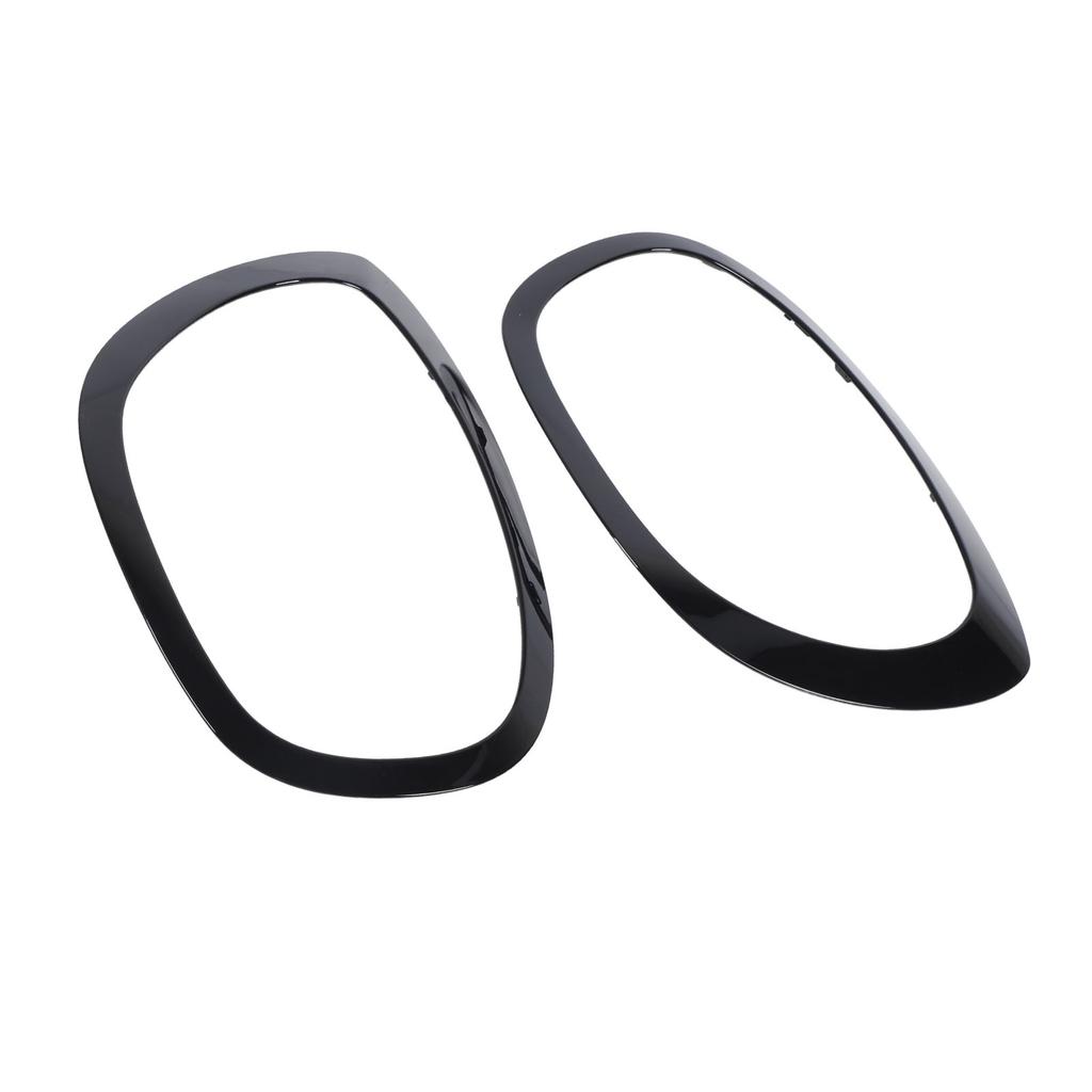 1 Pair Car Headlight Trim Ring 51138739351 Black Headlight Trim Ring Bezel Replacement for Cooper F60 Countryman 2017 To 2025
