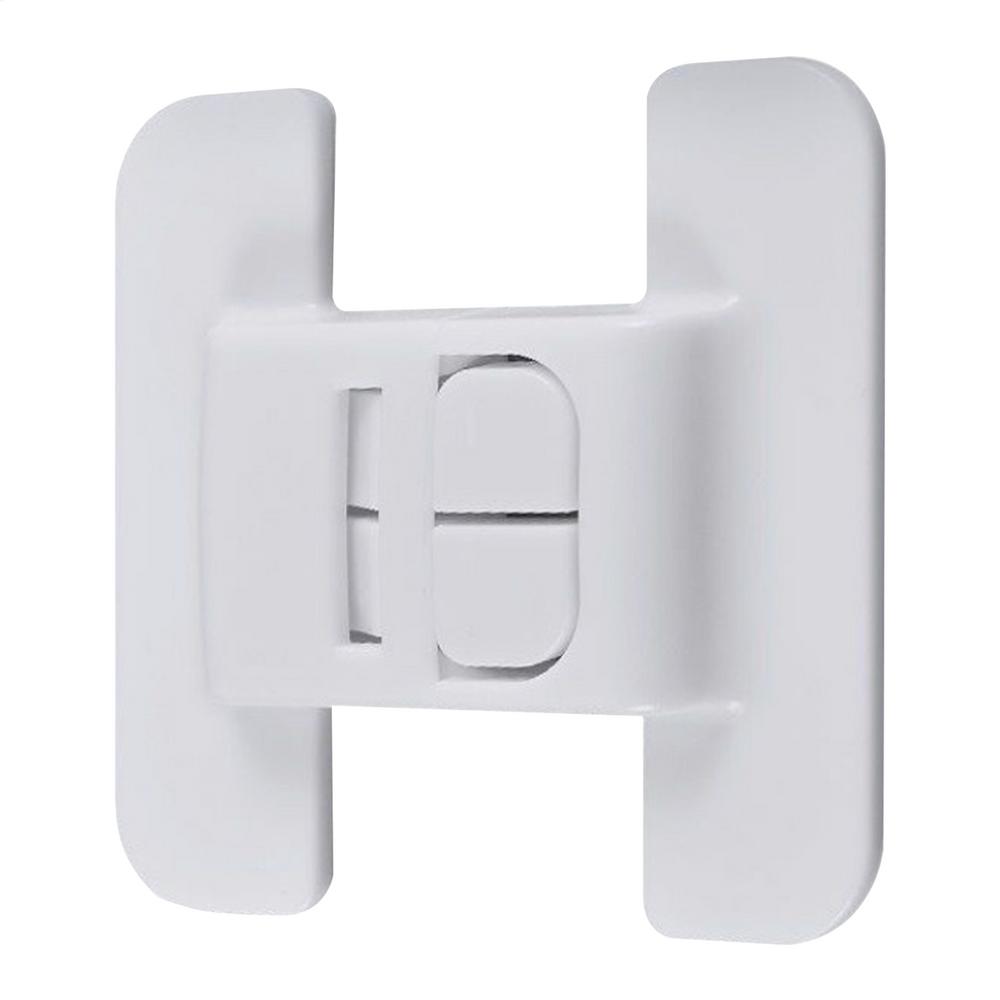 

Fridge Door Lock Refrigerator Door Fixed Buckle Punch-free Self-Adhesive Fridge Door Closer Anti-open Buckle for Kitchen белый