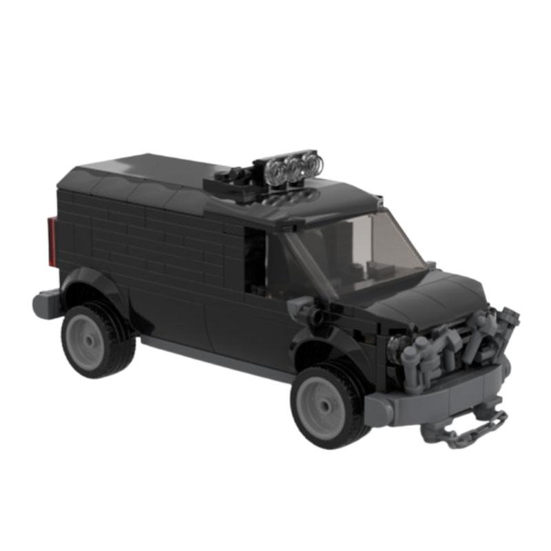 206PCS MOC Van Model Building Block Set Educational Toy with Detachable Roof for Boys