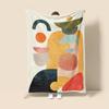 Skandinavischer Ins-Stil Morandi-Decke abstraktes geometrisches Design antistatisch Staub Netroots mit der gleichen Sofabezug-Decke