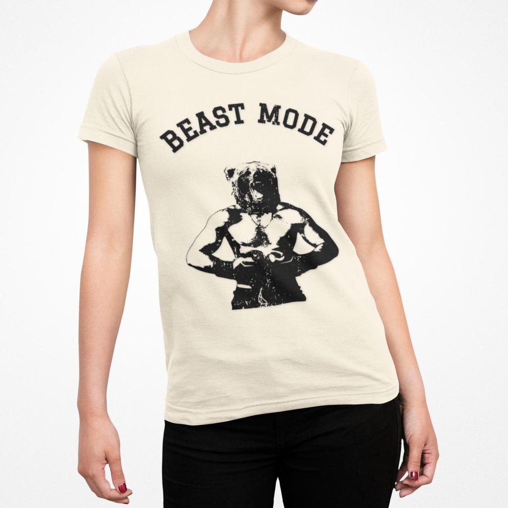 Beast Mode Grizzly Boxer Tee - Unique Boxing Shirt - Men's & Women's Athletic Training Wear - Punching Bear Gym T-Shirt - Gift for Boxers