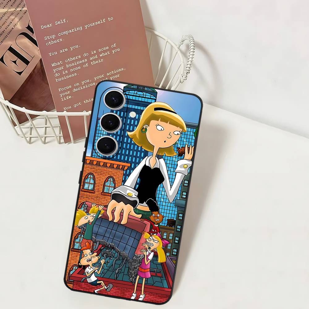 Hey A_Arnolds Cartoon Phone Case For Samsung S 24 Fe 25 Ultra Plus 20 Lite 21 30 22 23 24 22 Ultra 5G Fundas