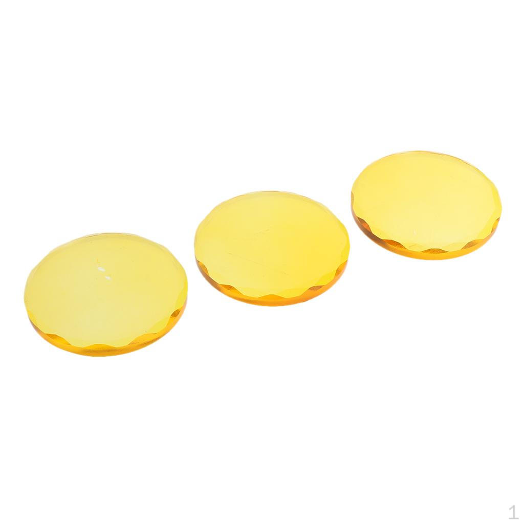 

3 Count Pallet Crystal Glue Holder Cosmetic Ink Mixing for Extensions жовтий