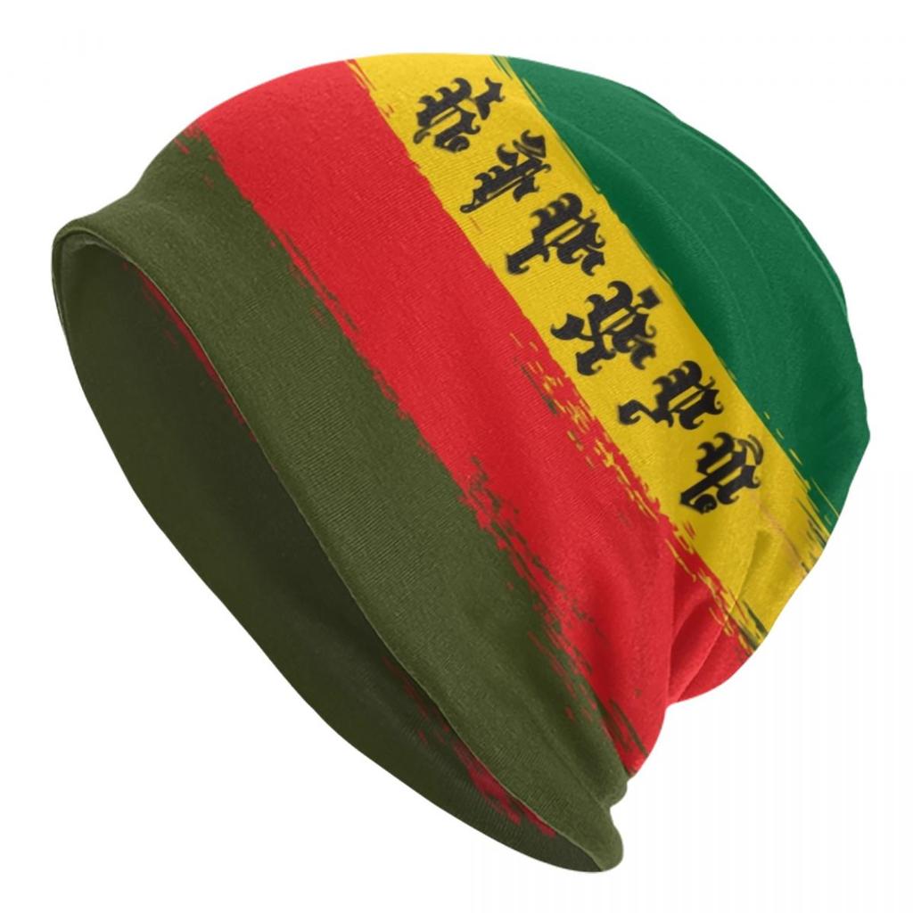 Rainbow Heartbeat Reggae Rasta Colors Beanie Cap Unisex Winter Bonnet  Knit Hats Outdoor Jamaica Jamaican Skullies Beanies Hats