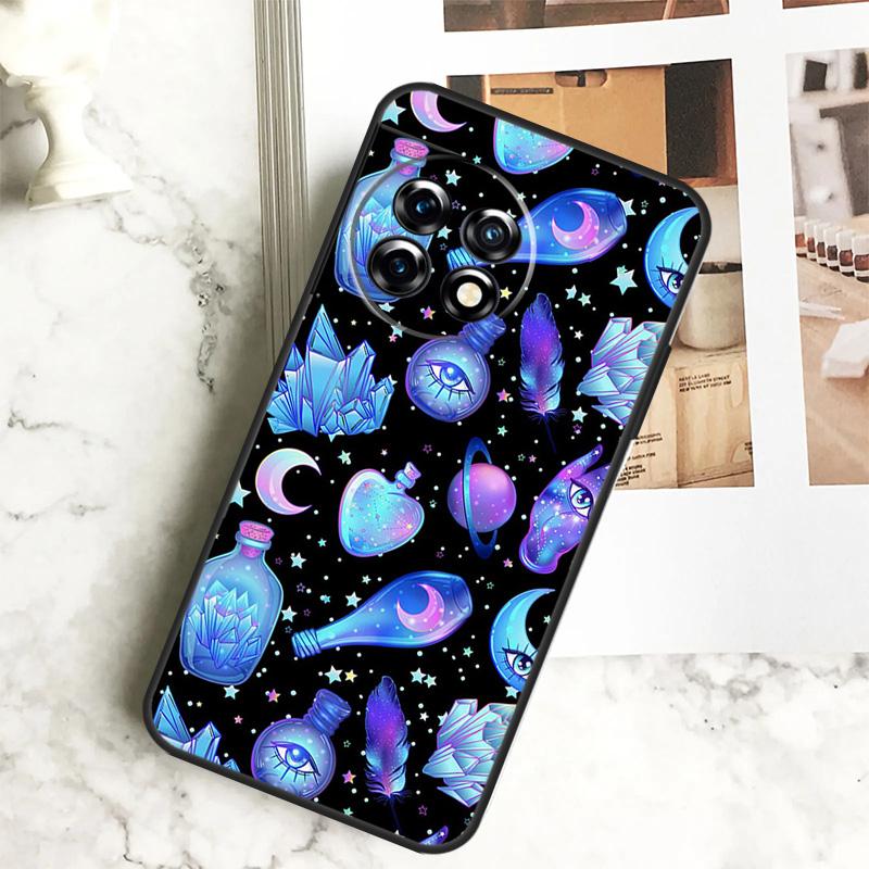 Occult Witchcraft Moon Gothic Witch Case For OnePlus 12 12R 11 9 10 Pro 10R 9R 8T 10T Nord CE 2 3 Lite 2T CE4 N10 N20 N30 Cover