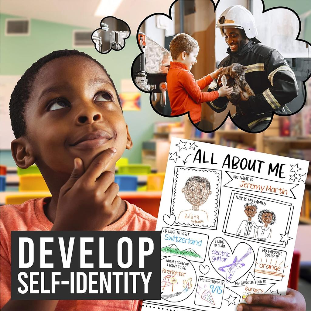 Hadley Designs All About Me Posters Elementary - 20 Star of The Week Poster, All About Me Posters Preschool & Kindergarten, Star Student Poster,