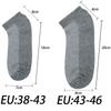 6 Pairs Men's Short Socks Mesh Breathable Low Cut Invisible Boat Slippers Ankle Business Sox Solid Color Casual Socks EU 38-46