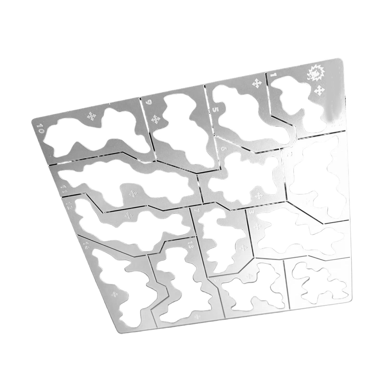 

Precision Laser Cut Stencil Board For Model Enthusiasts And Handmade Crafters Stainless Steel Model Spray Stencil Plate A