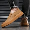 Fashion Stylish Men's Loafers Man Outdoor Trainers Men Casual Skateboard Footwear Leather Soft Shoes Elegantes Non-Slip Walking Sneakers